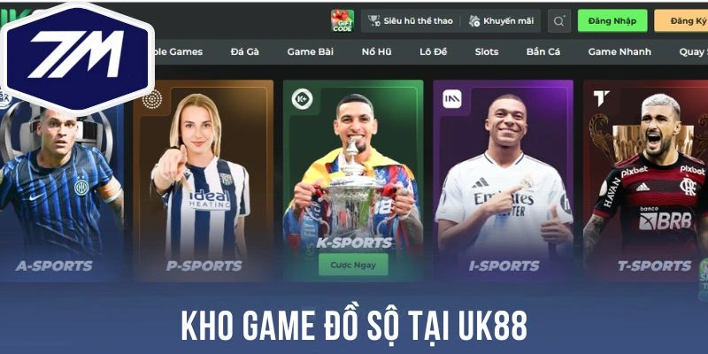 Kho game đồ sộ tại Uk88