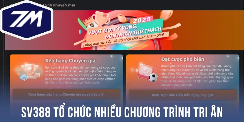 Sv388 tổ chức nhiều chương trình tri ân khách hàng